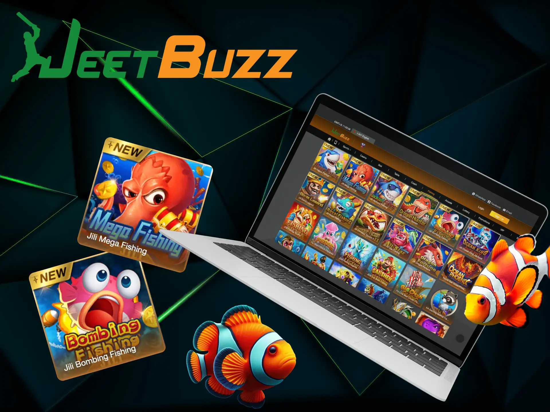 What popular fishing games can I find in JeetBuzz online casino.